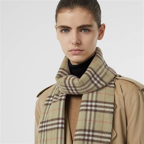 burberry vintage check cashmere scarf|Burberry Check cashmere scarf sale.